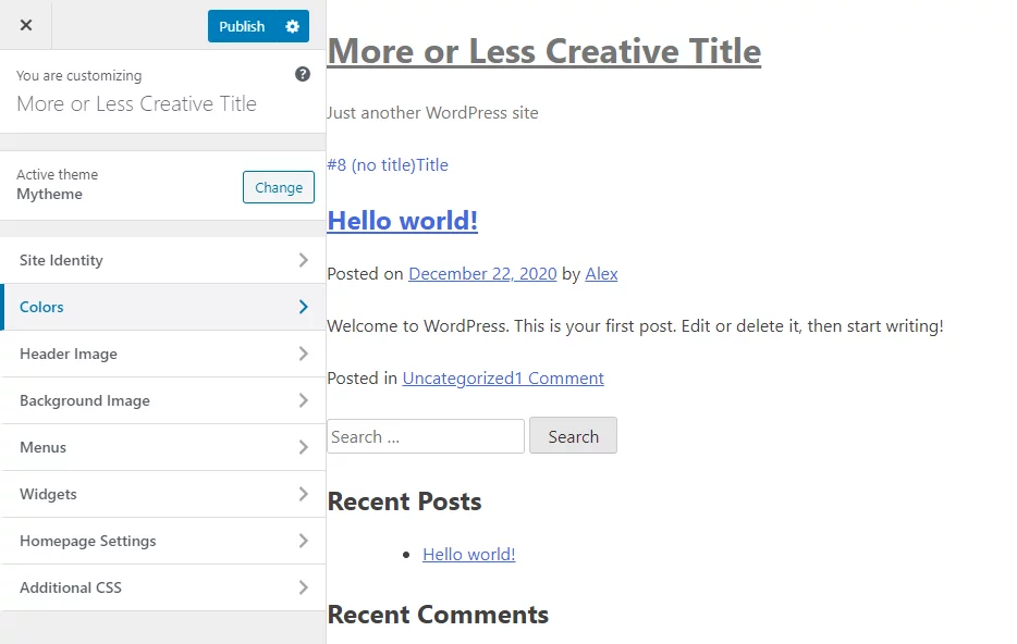 How to Create a Custom Theme in WordPress: free wp themes
